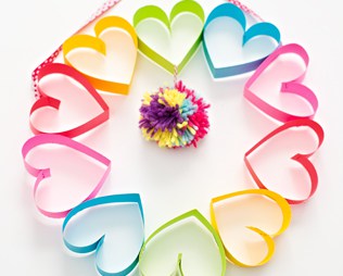 heart wreath for mothers day