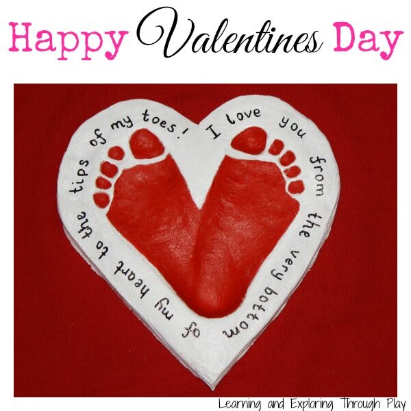 footprints in clay for mothers day