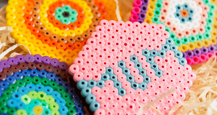 mothers day perler bead coasters